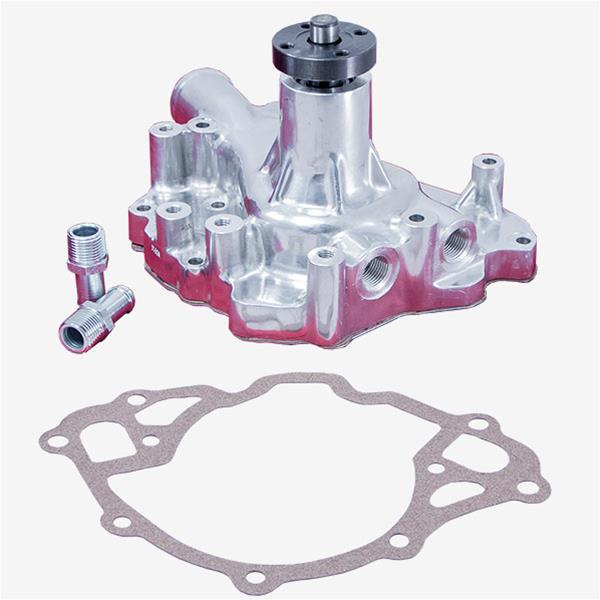 Top Street Performance High-Flow Mechanical Water Pumps HC8050C Pump, Mechanical, Long, High-Volume, Clockwise, Aluminum, Chrome, Ford, Small Block, Each thumbnail 3