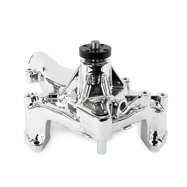 Top Street Performance High-Flow Mechanical Water Pumps HC8053C ALUMINUM MECHANICAL WATER PUMP - FORD FE 352/390/406/410/427/428, CHROME thumbnail 2