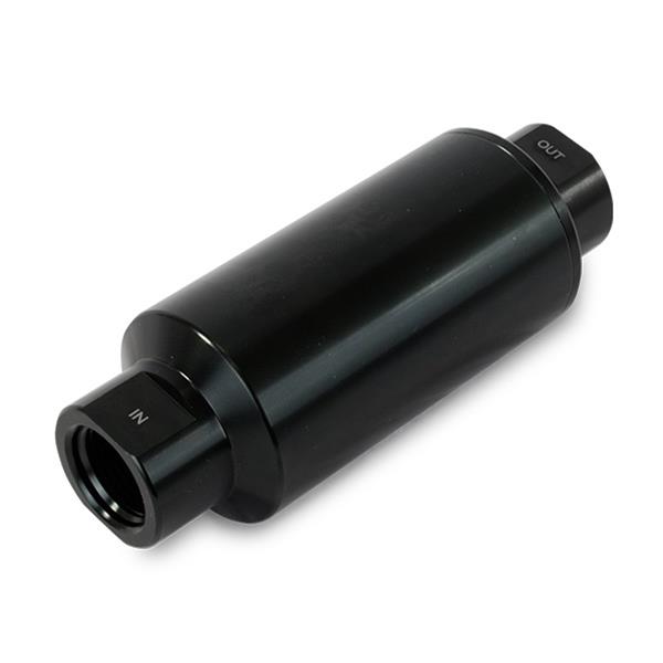 Top Street Performance Fuel Filters JM1021BK ALUMINUM INLINE FUEL FILTER WITH 10 MICRON ELEMENT, ORB-10, BLACK thumbnail 2