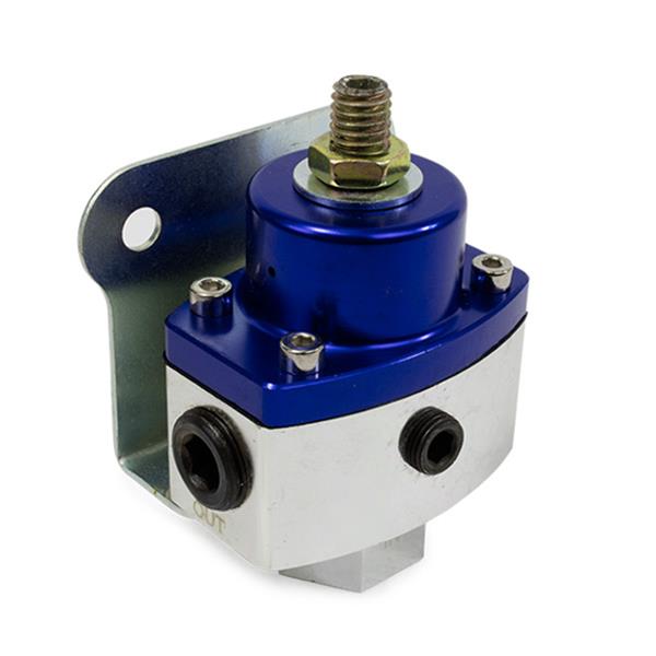 Top Street Performance Billet Aluminum Fuel Pressure Regulators JM1057BL Regulator, 5-12 psi, Aluminum, Blue Anodized, Universal, Each