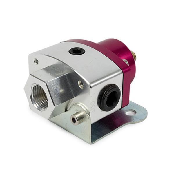 Top Street Performance Billet Aluminum Fuel Pressure Regulators JM1057R Regulator, 5-12 psi, Aluminum, Red/Natural, Universal, Each thumbnail 3