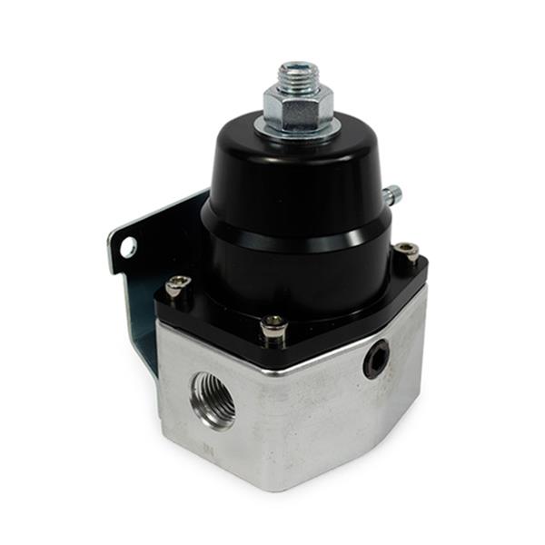 Top Street Performance Billet Aluminum Fuel Pressure Regulators JM1059BK Regulator, 40-75 psi, Aluminum, Black/Clear Anodized, Universal, Each
