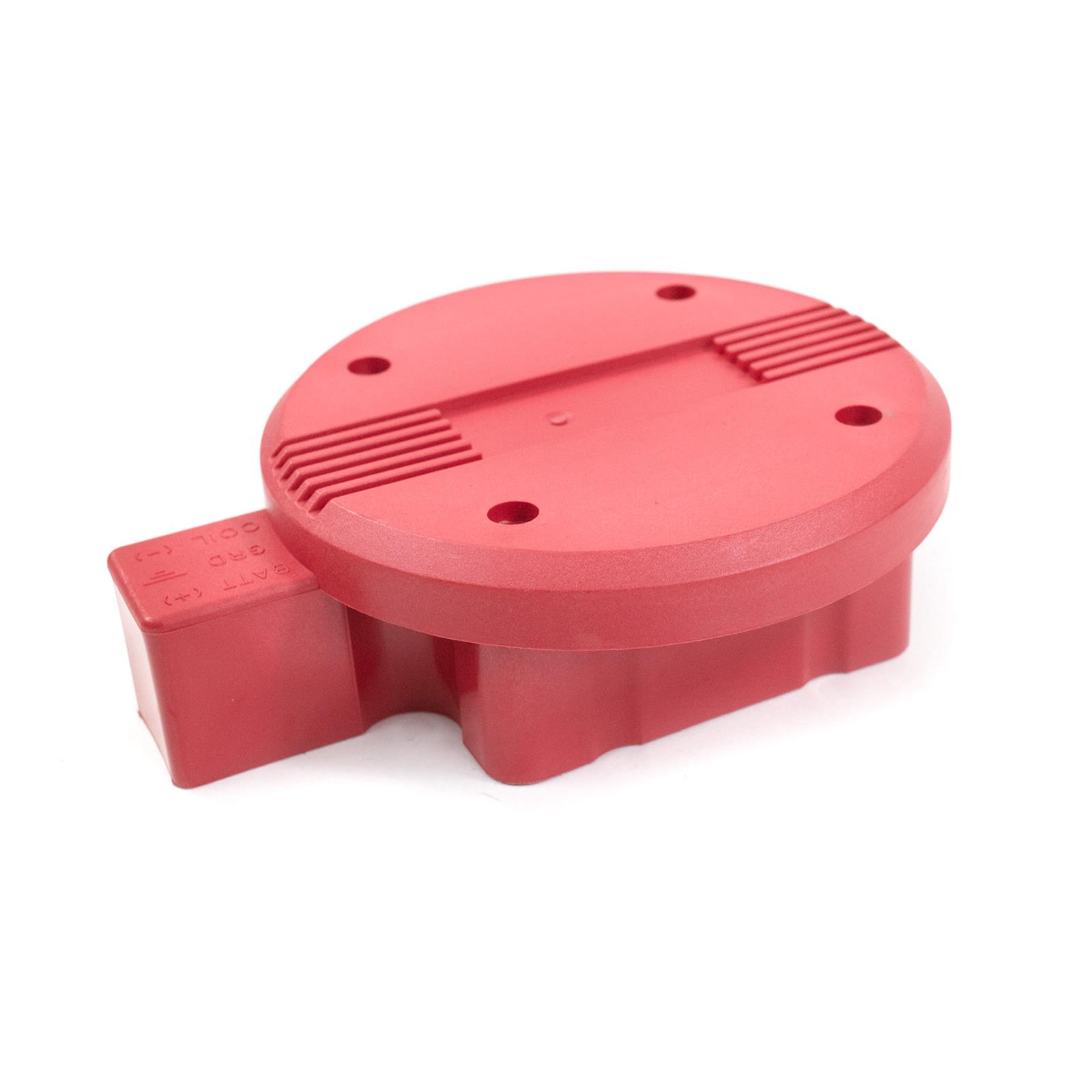 Top Street Performance Distributor Replacement Parts JM6909R HEI DISTRIBUTOR DUST COVER - SUPER ROUND CAP, RED thumbnail 3