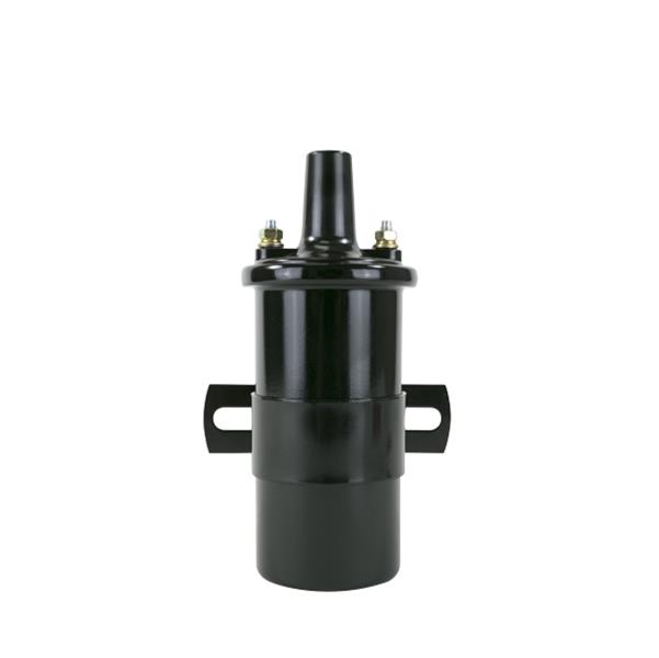 Top Street Performance Ignition Coils JM6927BK IGNITION COIL - CANISTER ROUND OIL-FILLED, 45K VOLT, FEMALE SOCKET, INCLUDING MOUNTING KIT, BLACK