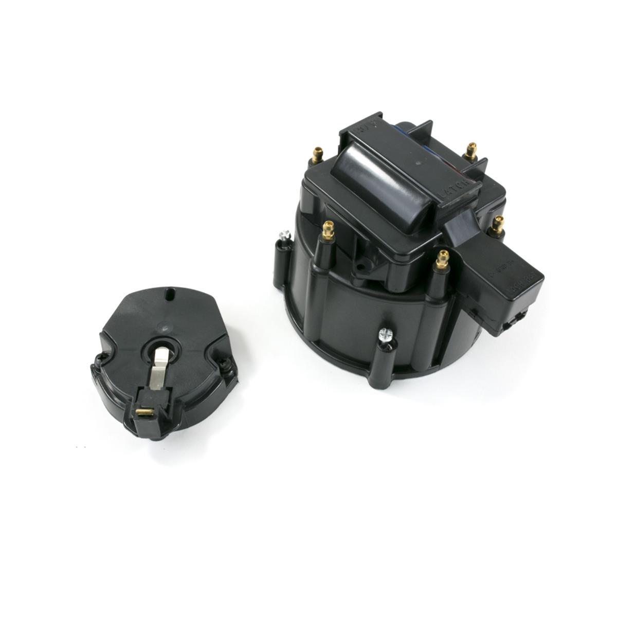 Top Street Performance Distributor Cap and Rotor Kits JM6953BK HEI DISTRIBUTOR CAP & ROTOR KIT - OEM CAP, COIL COVER, ROTOR, V6/I6 ENGINE, BLACK