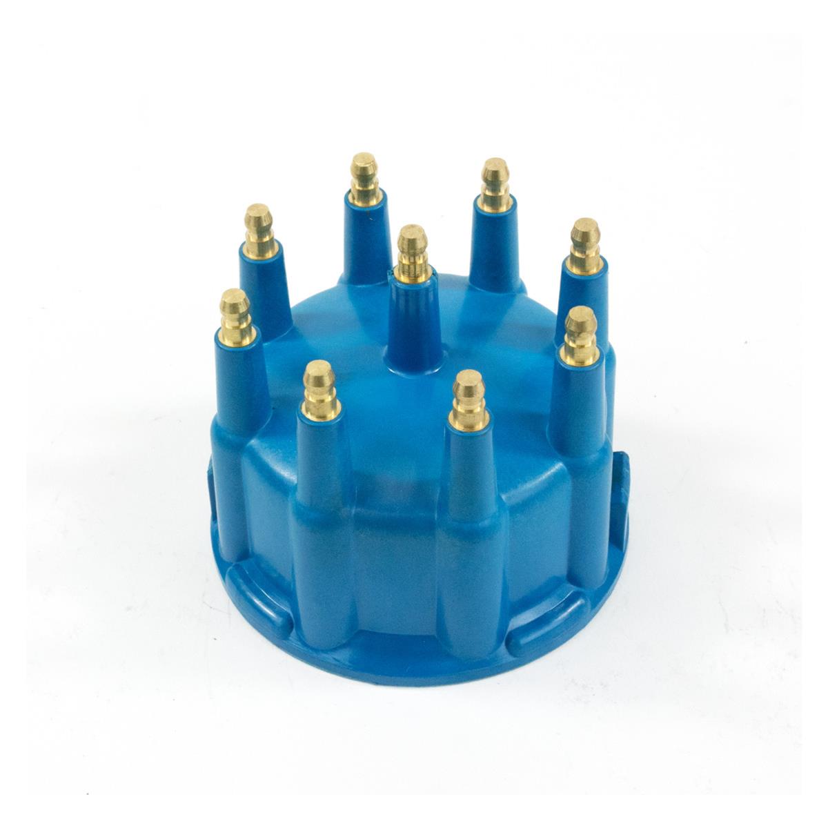 Top Street Performance Distributor Cap and Rotor Kits JM6971BL JM66/67XX PRO BILLET READY TO RUN DISTRIBUTOR CAP & ROTOR KIT - MALE CAP & ROTOR, V8 ENGINE, BLUE