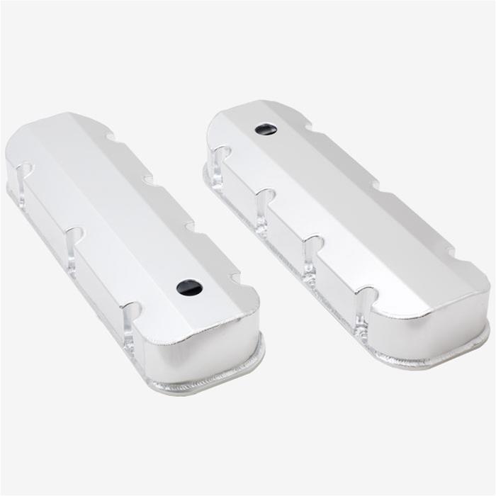Top Street Performance Fabricated Aluminum Valve Covers JM8092-8CA ALUMINUM TALL FABRICATED VALVE COVER - CHEVY BB, SHORT BOLT, WITH BREATHER HOLE, CLEAR ANODIZED thumbnail 3