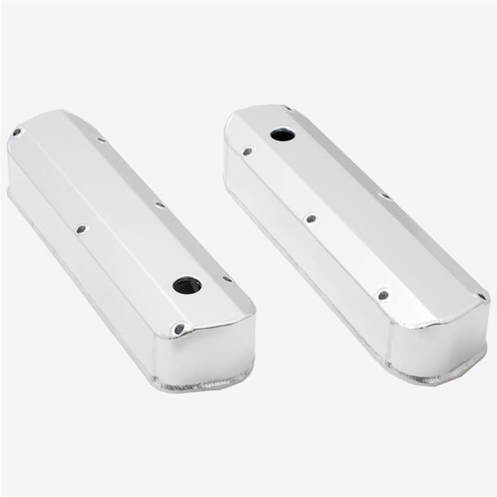 Top Street Performance Fabricated Aluminum Valve Covers JM8093-7CA ALUMINUM TALL FABRICATED VALVE COVER - FORD SB, LONG BOLT, WITH BREATHER HOLE, CLEAR ANODIZED thumbnail 2