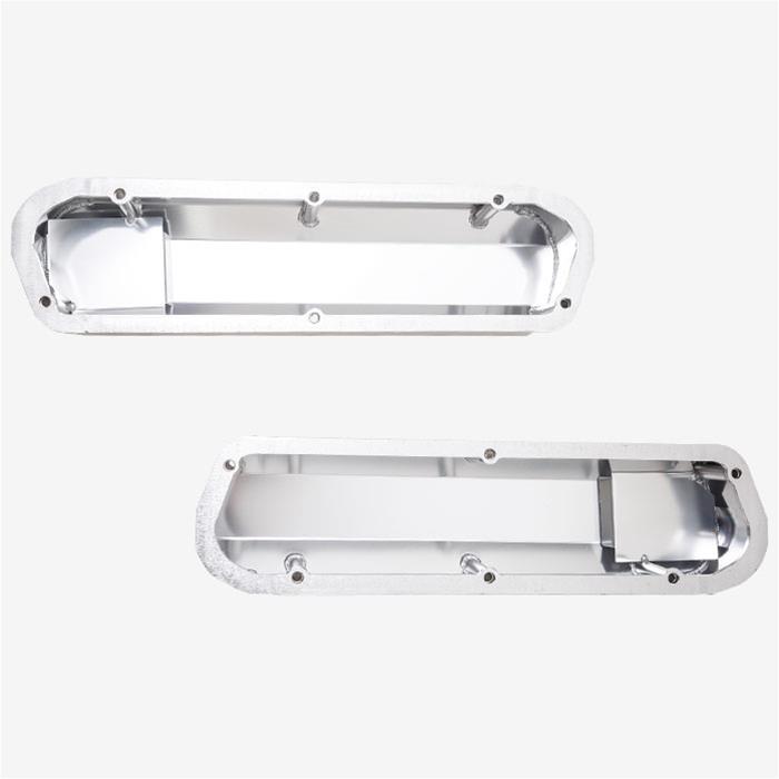 Top Street Performance Fabricated Aluminum Valve Covers JM8093-7CA ALUMINUM TALL FABRICATED VALVE COVER - FORD SB, LONG BOLT, WITH BREATHER HOLE, CLEAR ANODIZED thumbnail 4