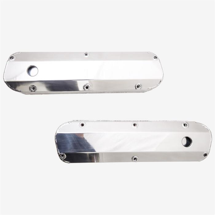 Top Street Performance Fabricated Aluminum Valve Covers JM8093-7P ALUMINUM TALL FABRICATED VALVE COVER - FORD SB, LONG BOLT, WITH BREATHER HOLE, POLISHED thumbnail 3