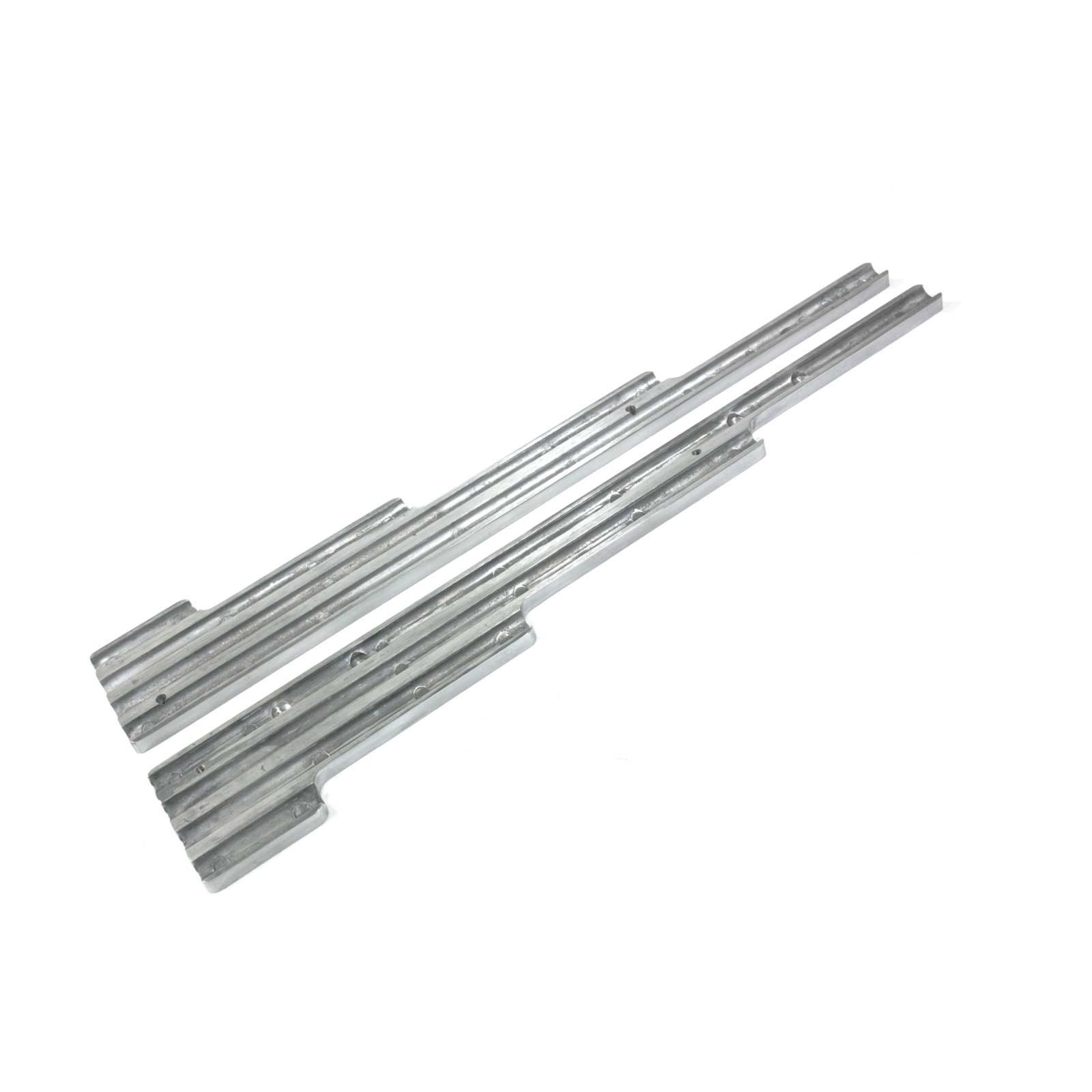 Top Street Performance Billet Aluminum Wire Loom Sets JM9002P Ignition Loom/Separator, Ball-Milled, Aluminum, Chrome, 7-9mm, Universal, Pair