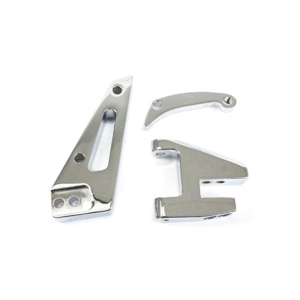 Top Street Performance Alternator Brackets JM9102C ALUMINUM ALTERNATOR BRACKET KIT - CHEVY SB, SHORT WATER PUMP, DRIVER SIDE, CHROME