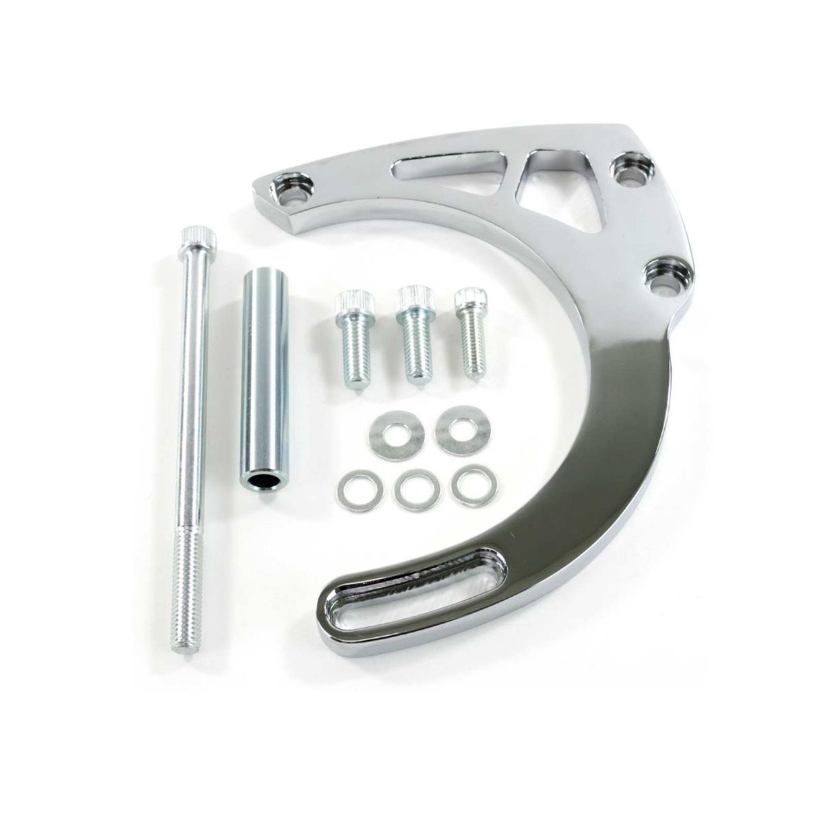 Top Street Performance Alternator Brackets JM9131C CHEVY SB LWP, MID MOUNT, ALUMINUM ALTERNATOR BRACK KIT, CHROME