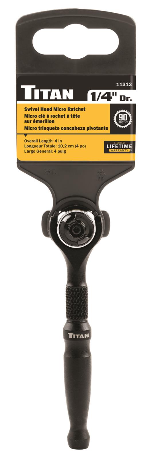 Titan Tools 11313 Titan 1/4 in. Drive Micro Swivel Ratchets
