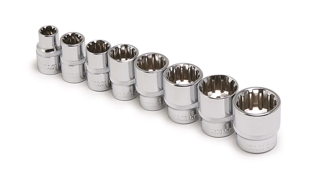 ジョインテッドクロー　カイテン　セット Titan Tools 15202 Titan Spline Socket Sets | Summit Racing