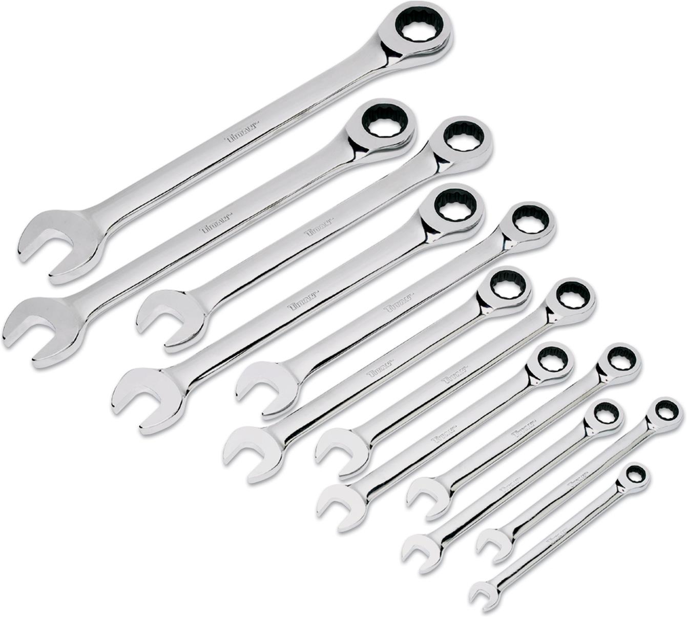 Titan Tools 17355 Titan 12Piece Metric Ratcheting Combination Wrenches