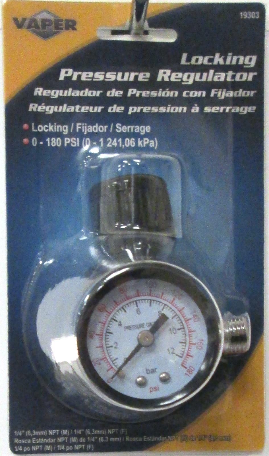 Titan Tools 19303 Titan Locking Air Pressure Regulator with Gauge