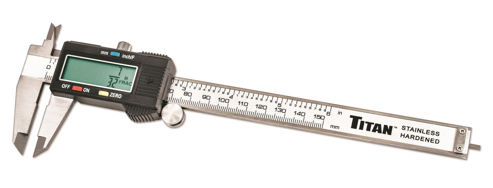 Titan Tools 23173 Titan Fractional Digital Calipers Summit Racing