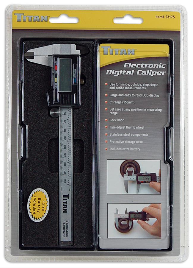 Titan Tools 23175 Titan Digital Calipers Summit Racing
