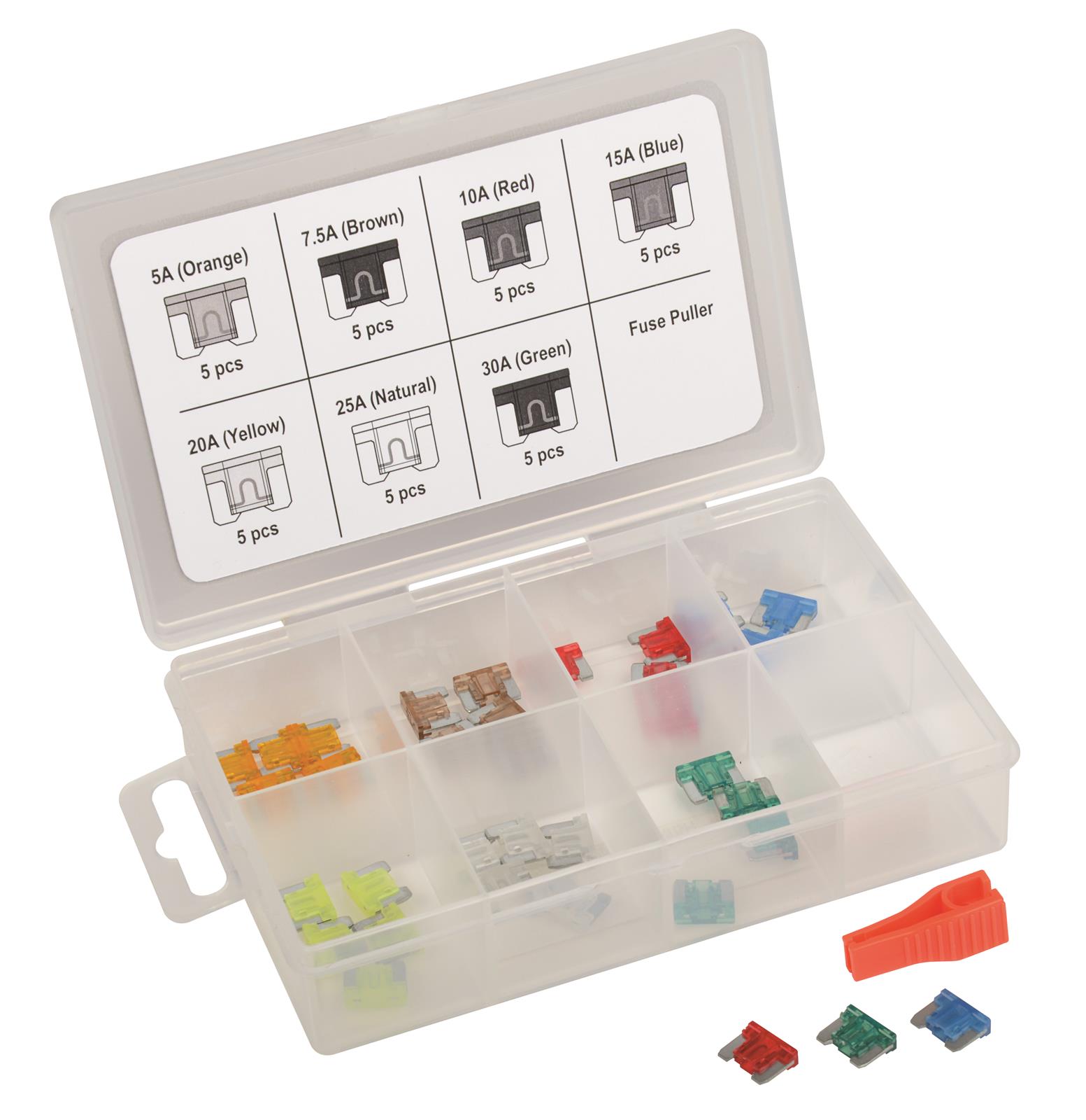 Titan Tools 45237 Titan 36 Piece Low Profile Mini Blade Fuse Assortment Kits Summit Racing 