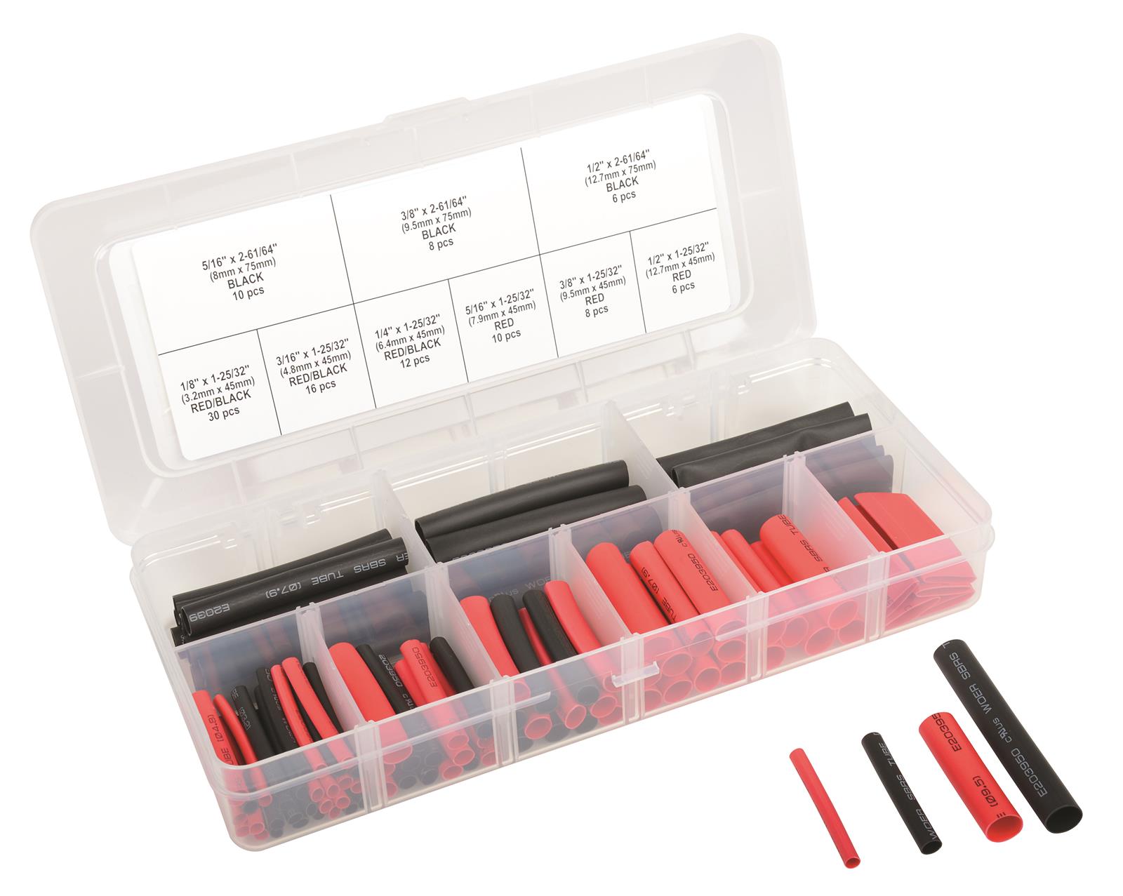 Titan Tools 45239 Titan 106-Piece Dual-Wall Heat Shrink Tube Assortment ...