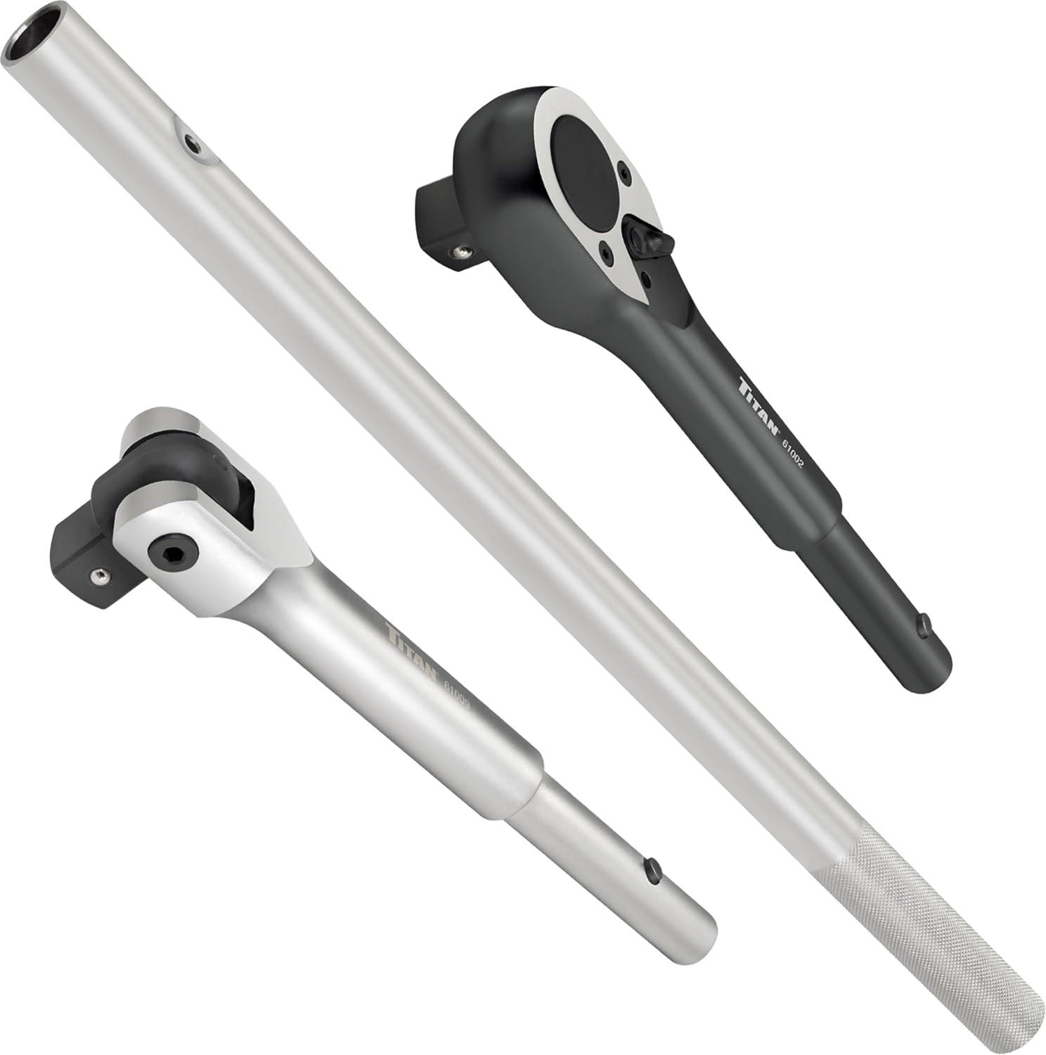 Titan Tools 61323 Titan Bar-X 3-Piece Interchangeable Ratchet and