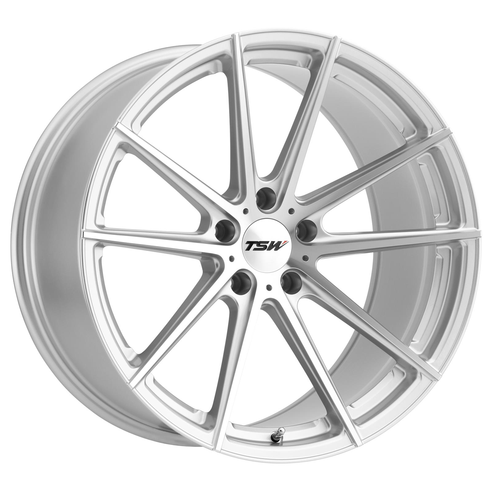 TSW Wheel 1995BAT395112S72 TSW Bathurst Series Silver Wheels with