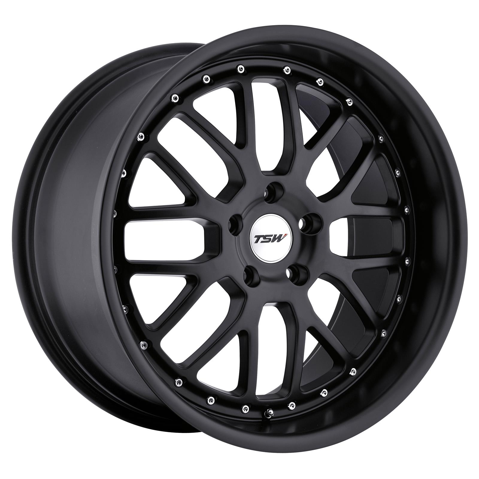 TSW Wheel 1880VAL205114M76 TSW Valencia Series Matte Black Wheels ...