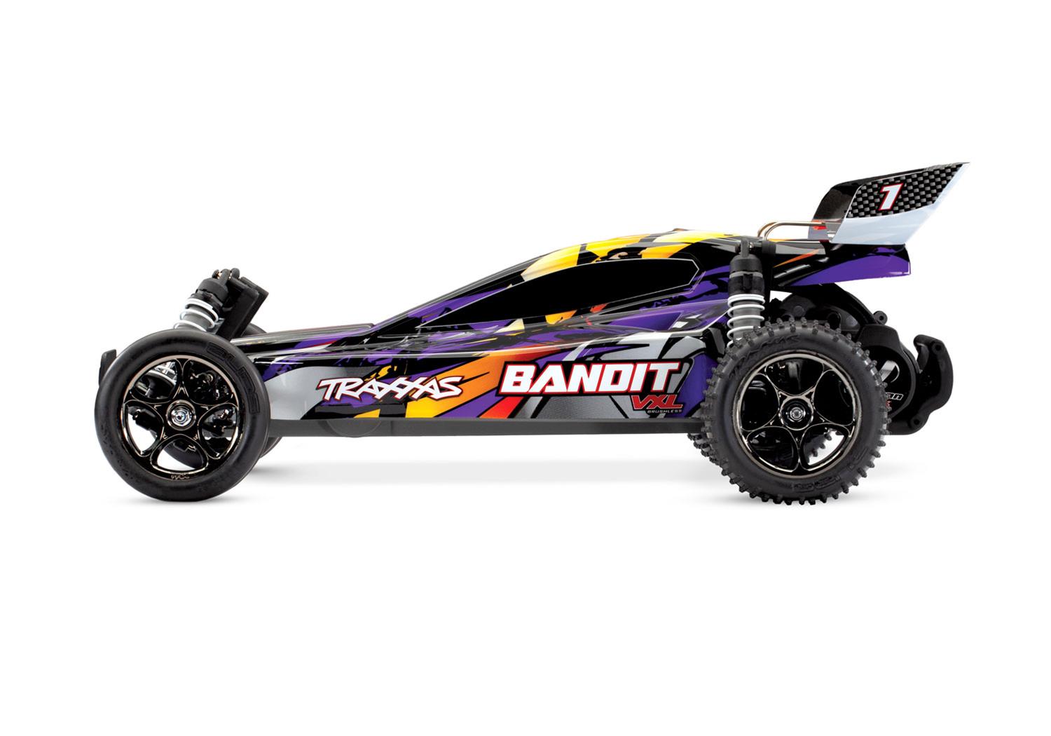 Traxxas 24076-4-PRPL Traxxas Bandit VXL Off-Road Buggies with
