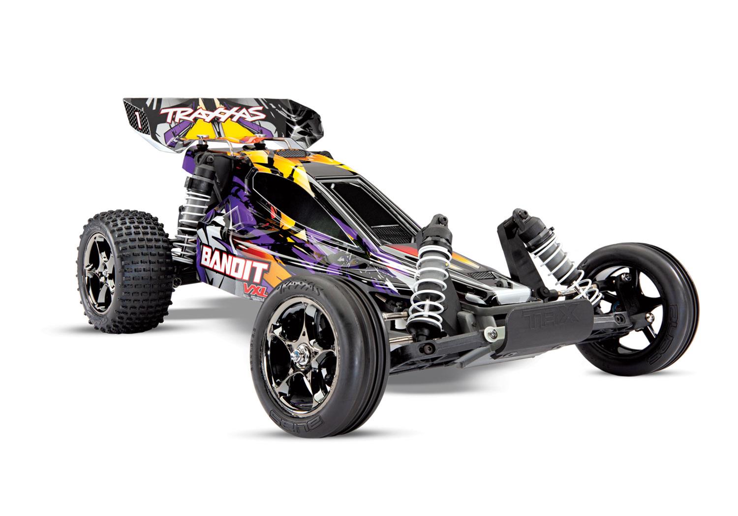 Traxxas 24076-4-PRPL Traxxas Bandit VXL Off-Road Buggies with