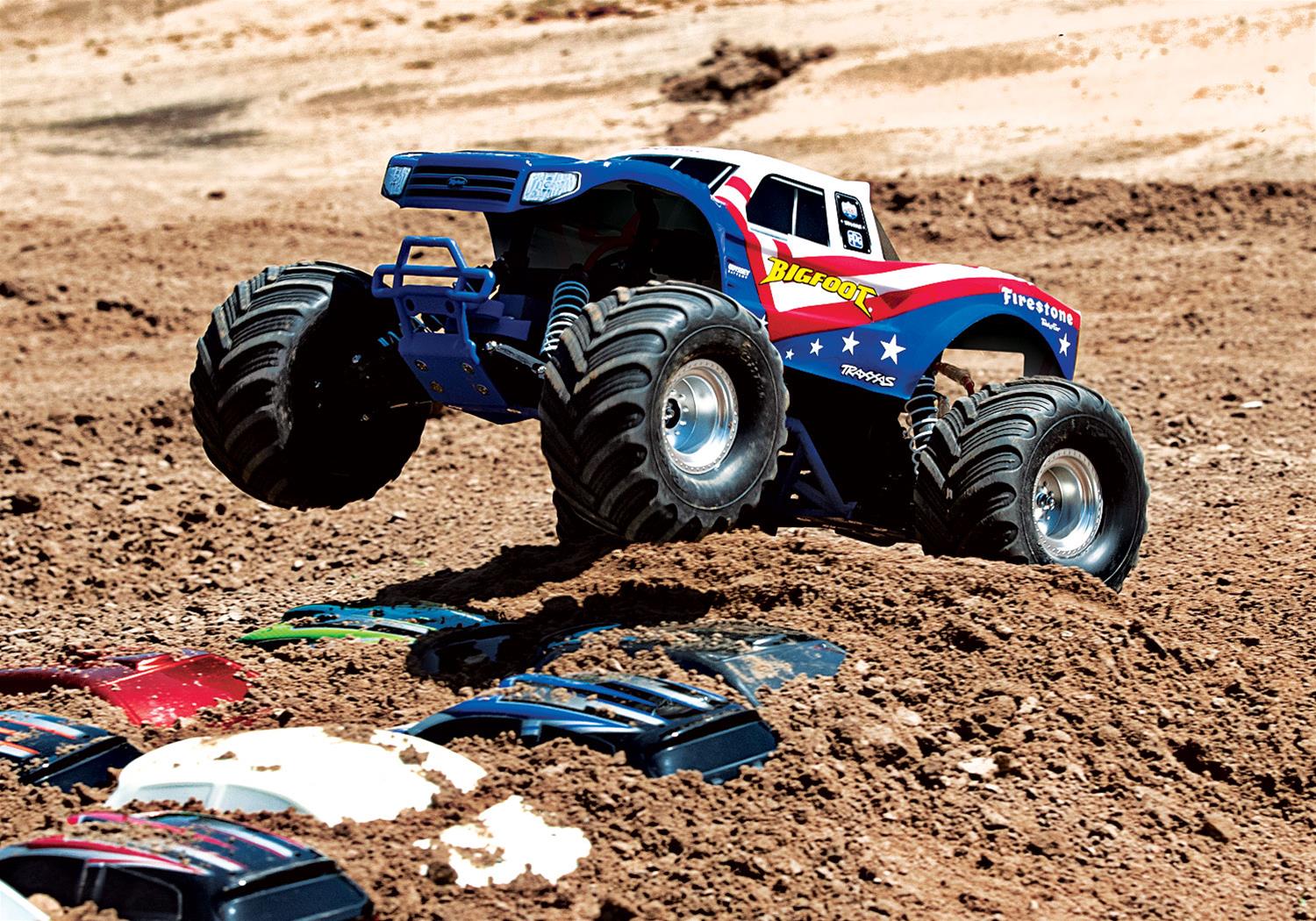 Traxxas 36084-1-RWB Traxxas BIGFOOT® Edition Monster Trucks