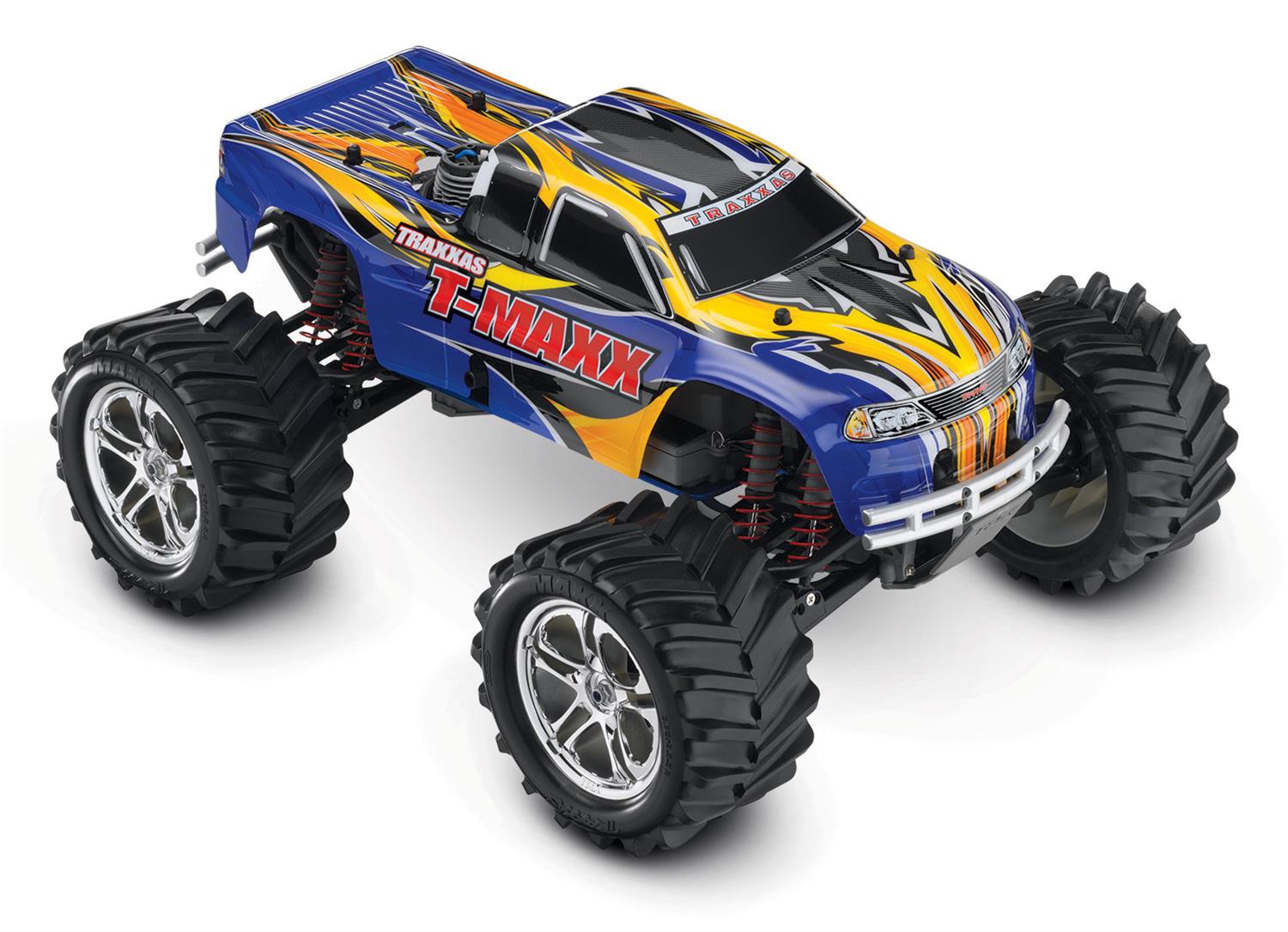 Traxxas 49104-1-BLUE Traxxas Nitro T-Maxx Classic Monster Trucks