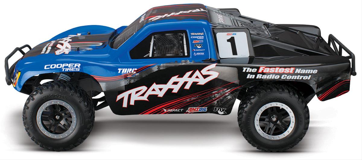 Traxxas 58076-4-BLUE Traxxas Slash 2WD VXL Short Course Race