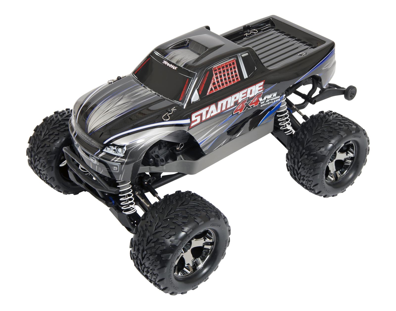 Traxxas 67086-4-SLVR Traxxas Stampede 4X4 VXL Monster Trucks with ...