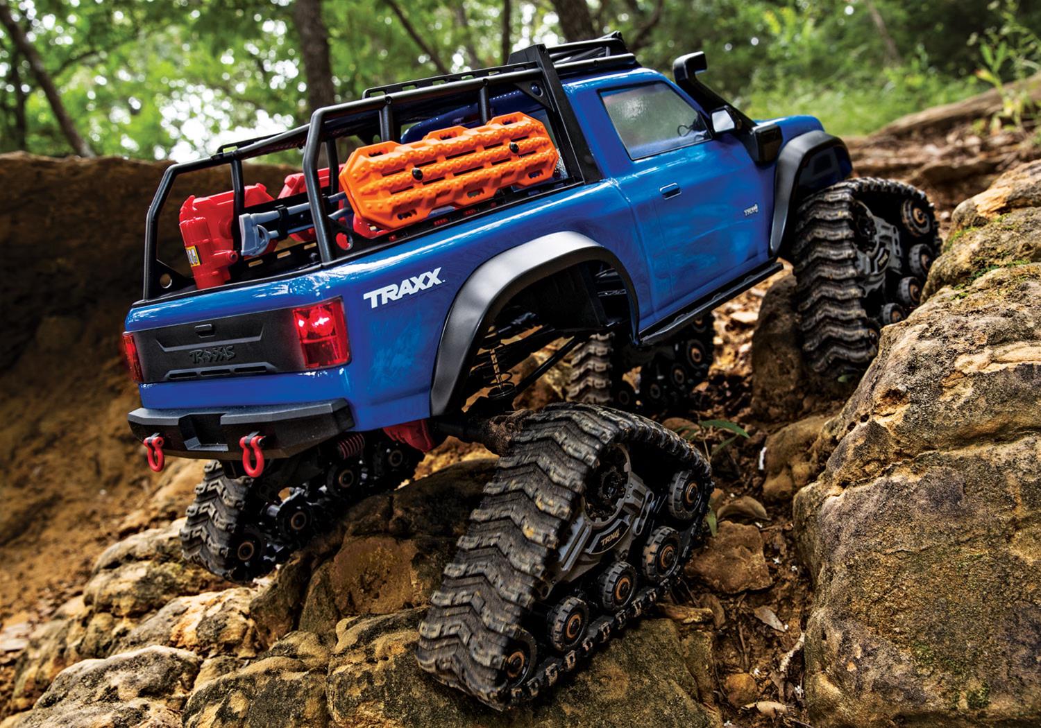 Traxxas 82034-4-BLUE Traxxas TRX-4 Rock Crawlers Equipped with