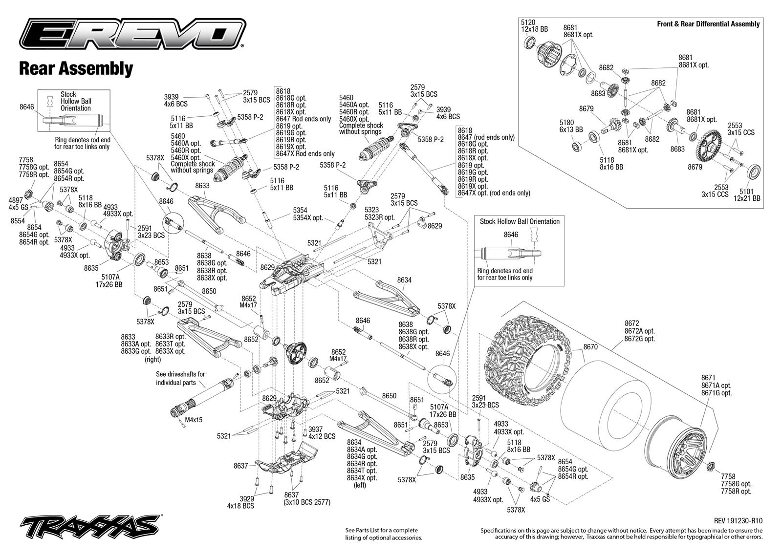 Traxxas 86086-4-BLUE Traxxas E-Revo 2.0 6s Brushless Monster