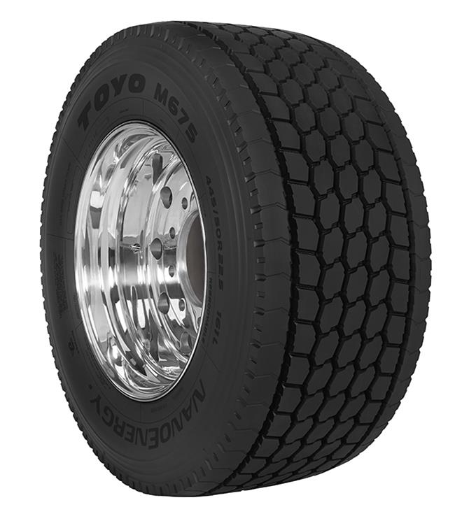 Toyo M675 Tires 445/50-22.5 Tire, M675, 445/50-22.50, Radial, Blackwall, Speed Rating L, Each thumbnail 2