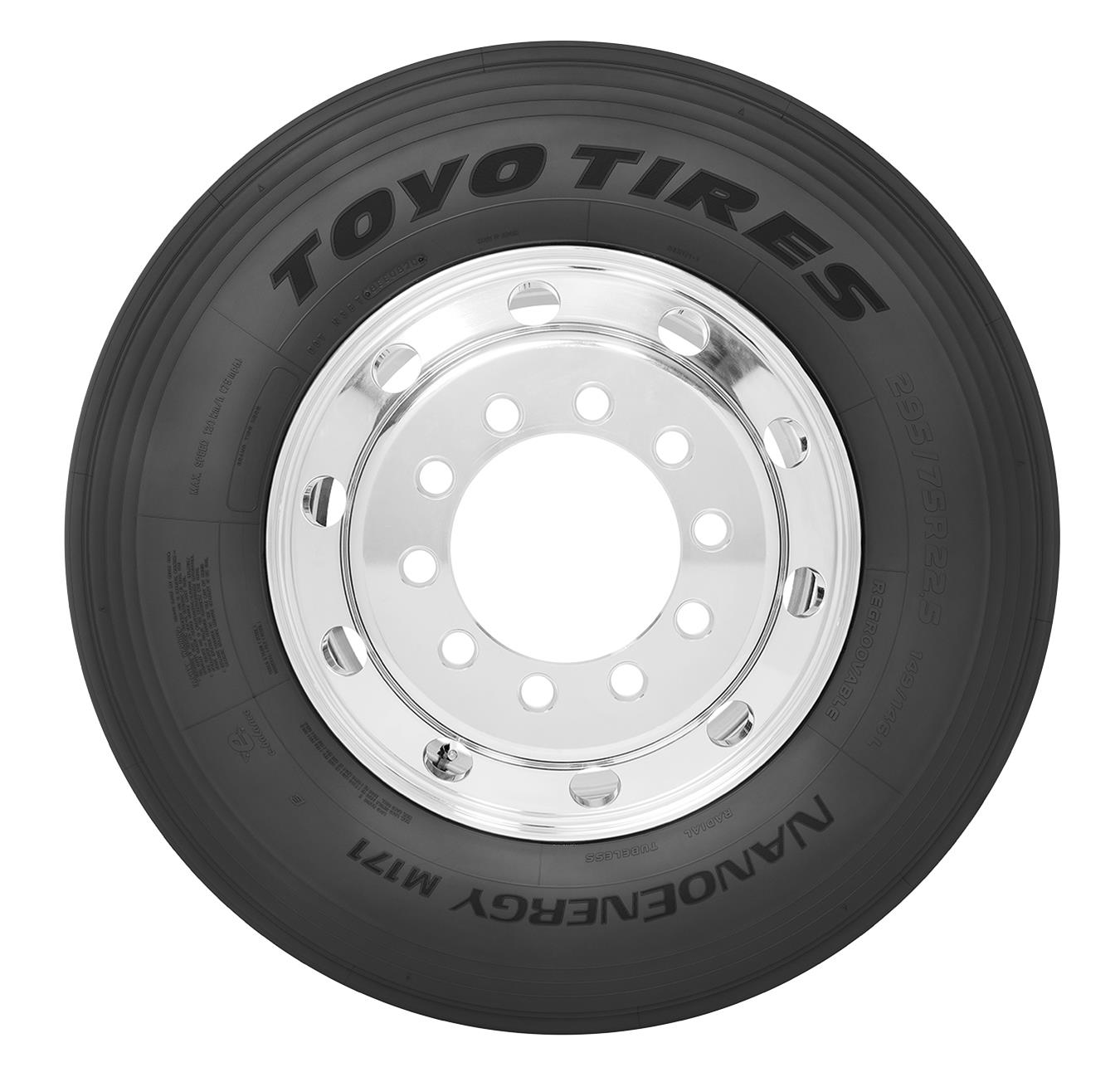 Toyo M171 Tires 295/75-22.5 Tire, M171, 295/75-22.50, Radial, Blackwall, Speed Rating L, Each thumbnail 3