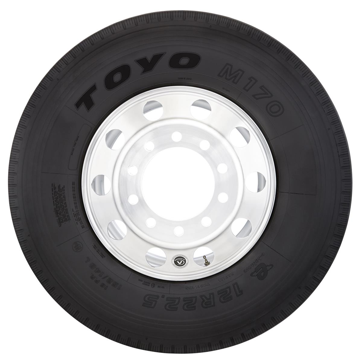 Toyo M170 Tires 12x22.5 Tire, M170, 12R22.50, Radial, Regional, Each