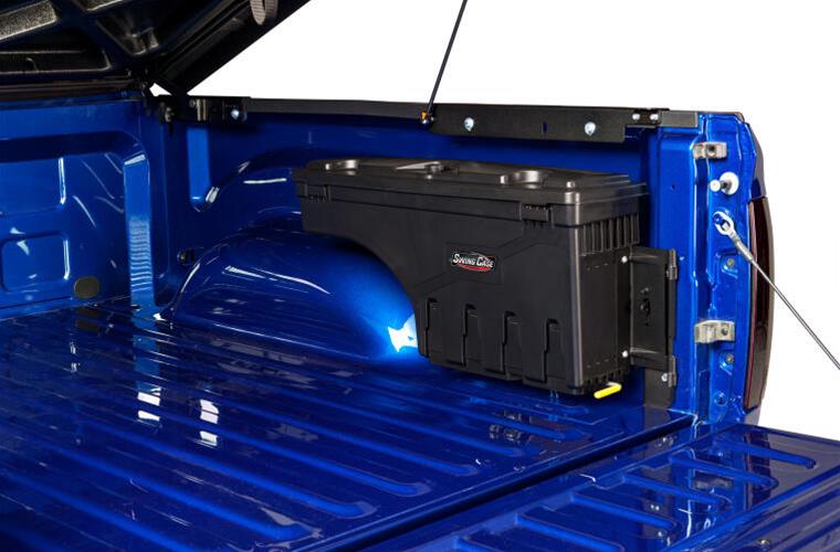 UnderCover 2022 Toyota Tundra Passengers Side Swing Case (Will Not Fit w/Trail Boxes) Black Smooth thumbnail 2