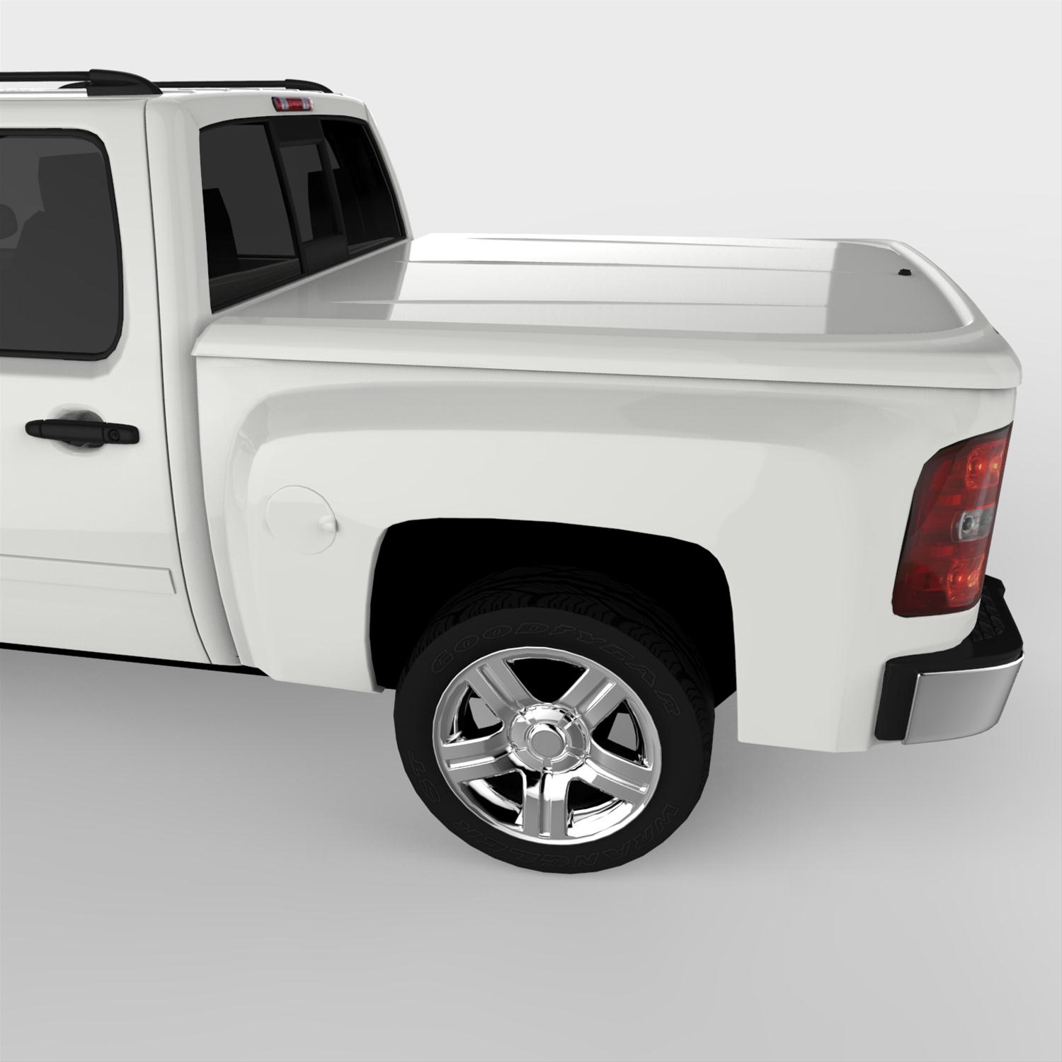 UnderCover 07-13 Chevy Silverado 1500 5.8ft Lux Bed Cover - Summit White thumbnail 8