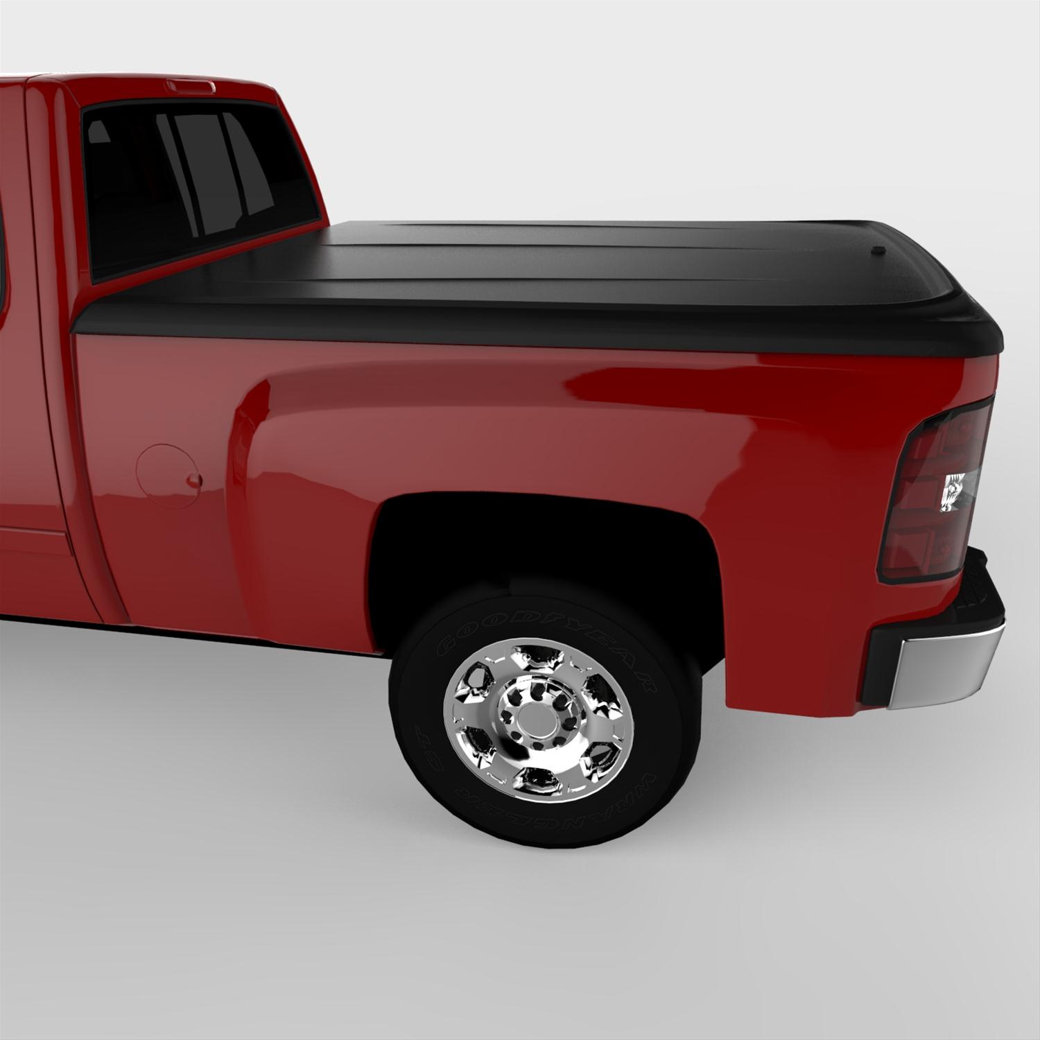 UnderCover 07-13 Chevy Silverado 1500 / 07-14 2500/3500 HD 6.5ft SE Bed Cover - Black Textured thumbnail 2