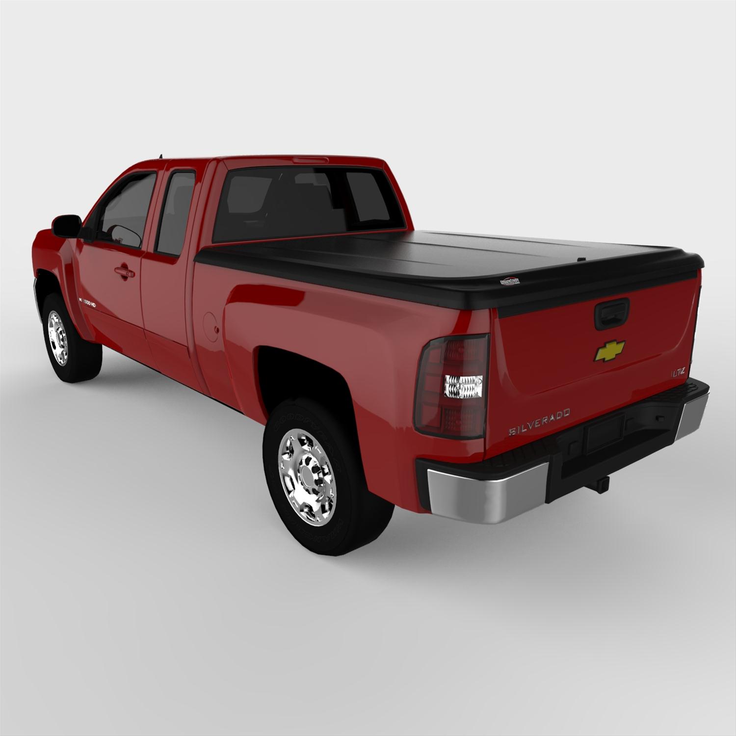 UnderCover 07-13 Chevy Silverado 1500 / 07-14 2500/3500 HD 6.5ft SE Bed Cover - Black Textured thumbnail 3