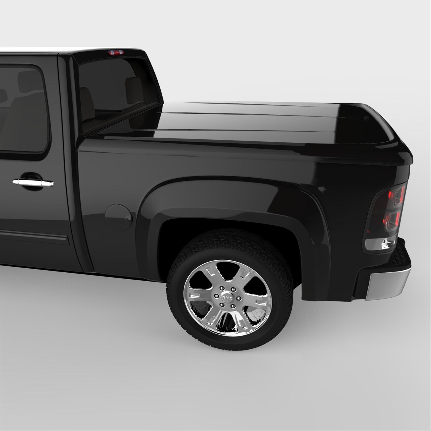 UnderCover 07-13 GMC Sierra 1500 5.7ft Lux Bed Cover - Black thumbnail 8