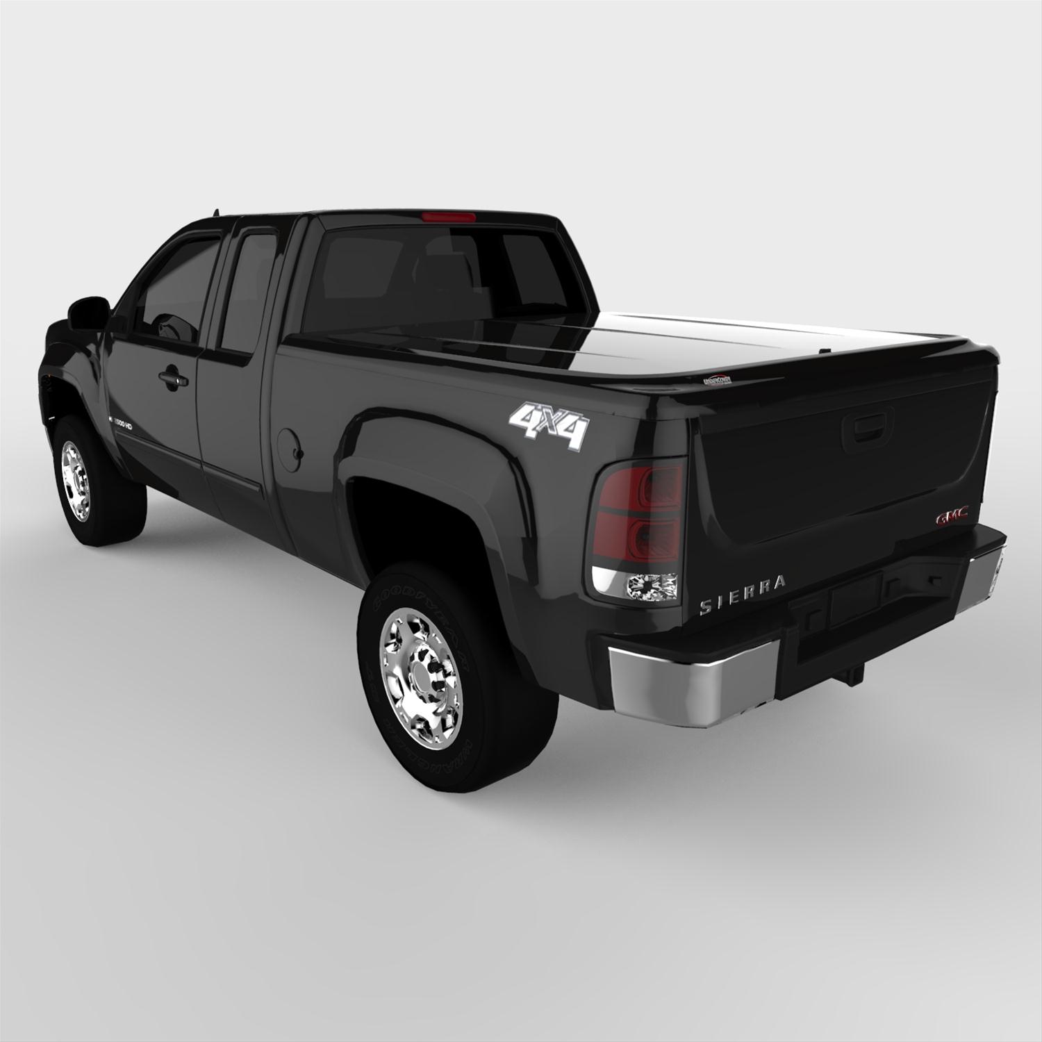 UnderCover 07-13 GMC Sierra 1500 / 07-14 Sierra 2500/3500 HD 6.5ft Lux Bed Cover - Black thumbnail 9