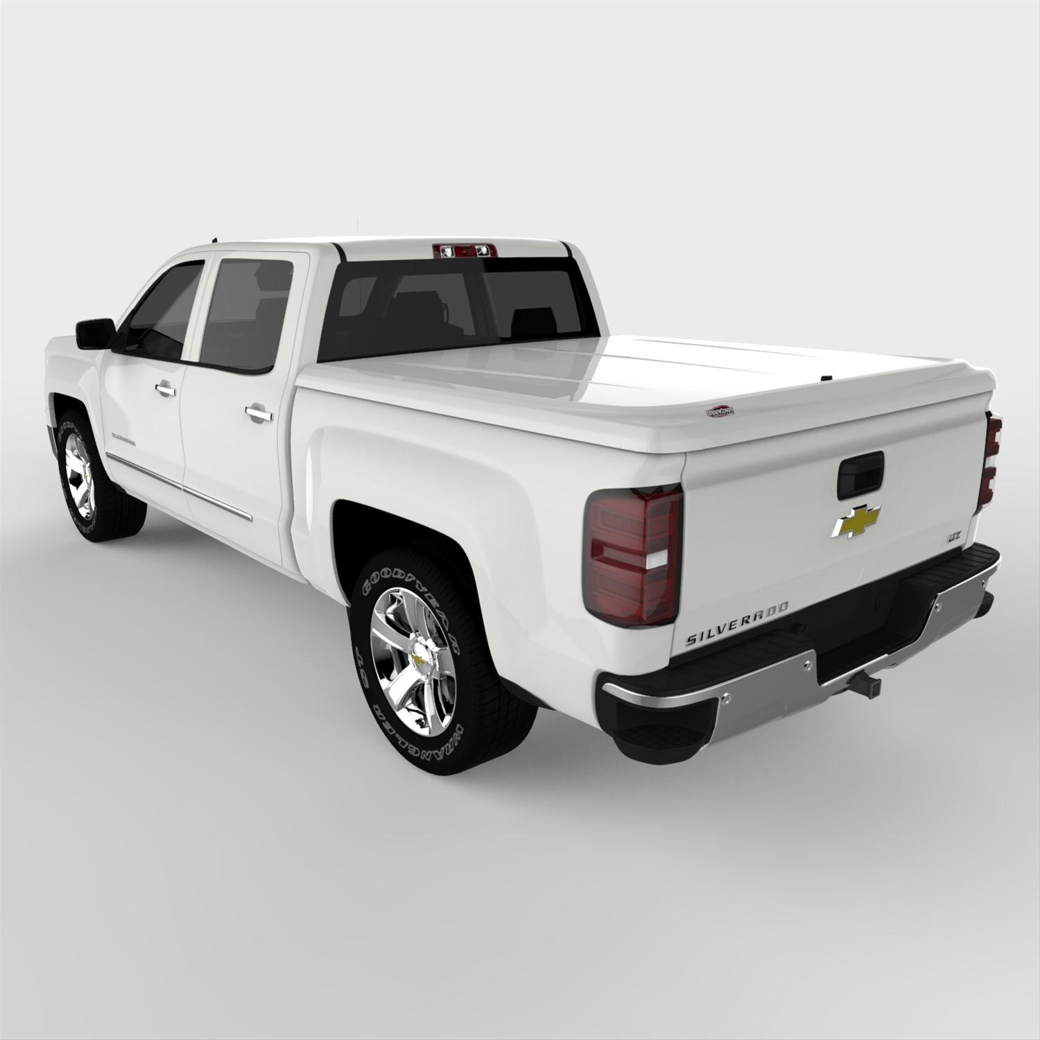 UnderCover 14-18 Chevy Silverado 1500 (19 Legacy) 5.8ft Lux Bed Cover - Summit White thumbnail 9
