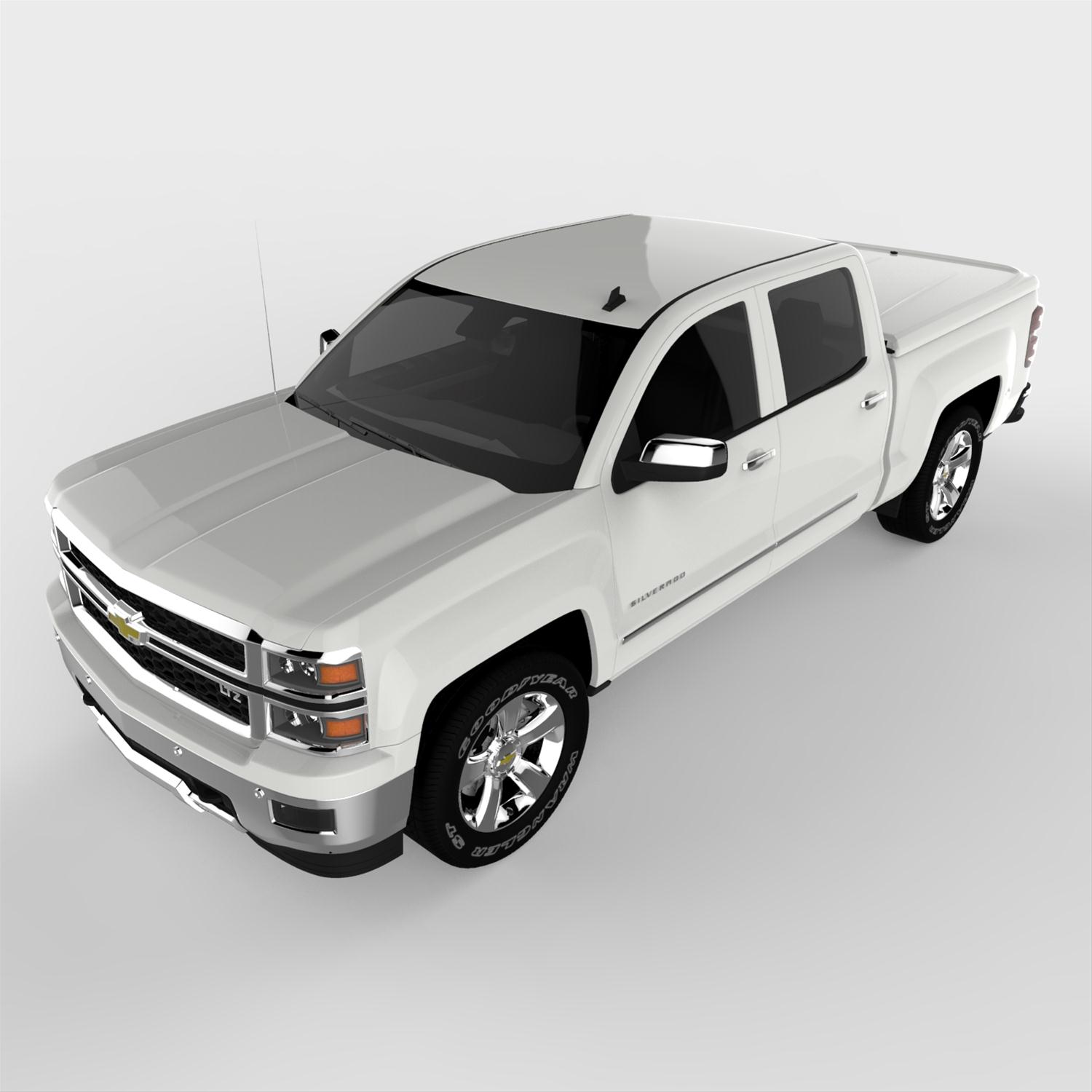 UnderCover 14-18 Chevy Silverado 1500 (19 Legacy) 5.8ft Lux Bed Cover - Summit White thumbnail 7
