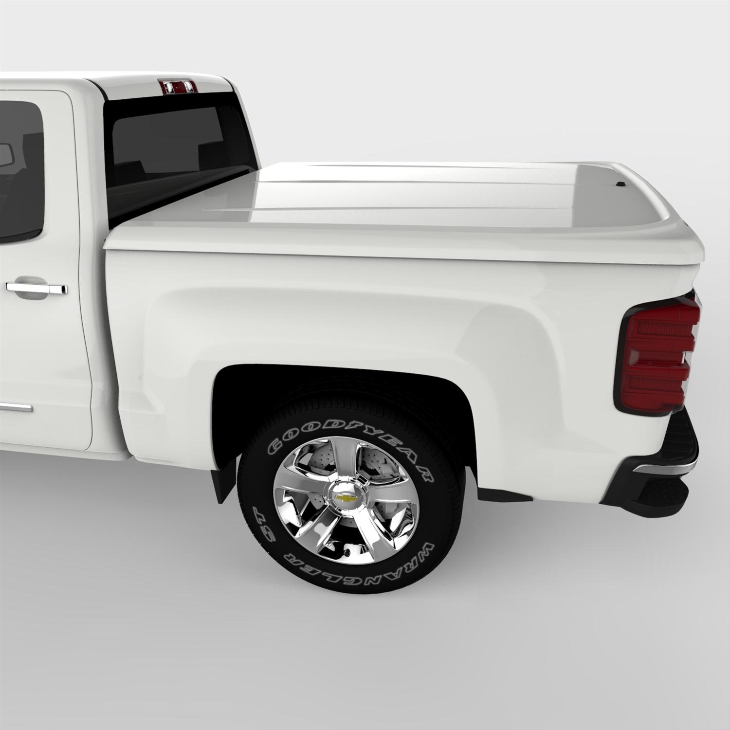UnderCover 14-18 Chevy Silverado 1500 (19 Legacy) 5.8ft Lux Bed Cover - Summit White thumbnail 8