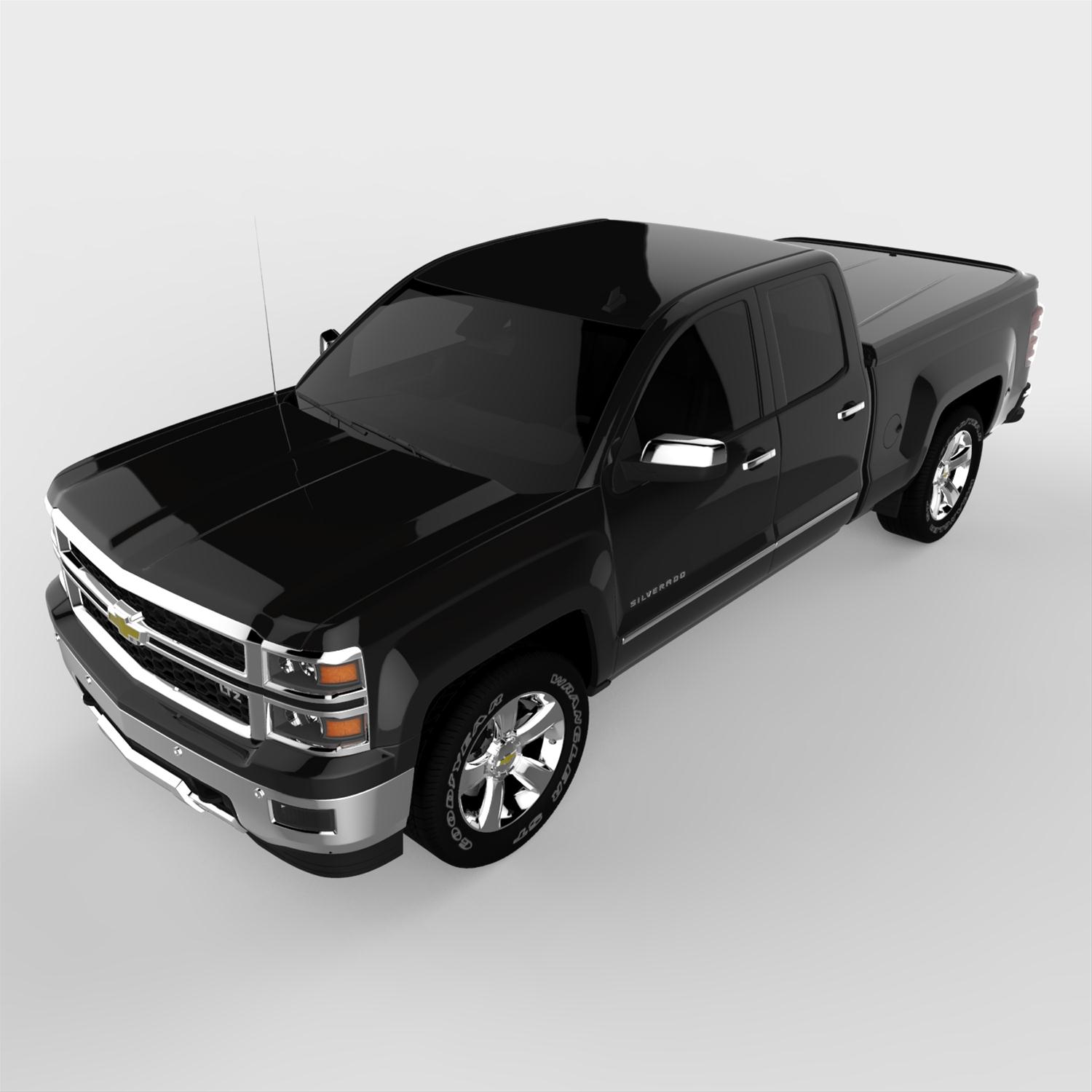 UnderCover 14-18 Chevy Silverado 1500 (19 Legacy) / 15-19 2500/3500 HD 6.5ft Lux Bed Cover - Black thumbnail 7