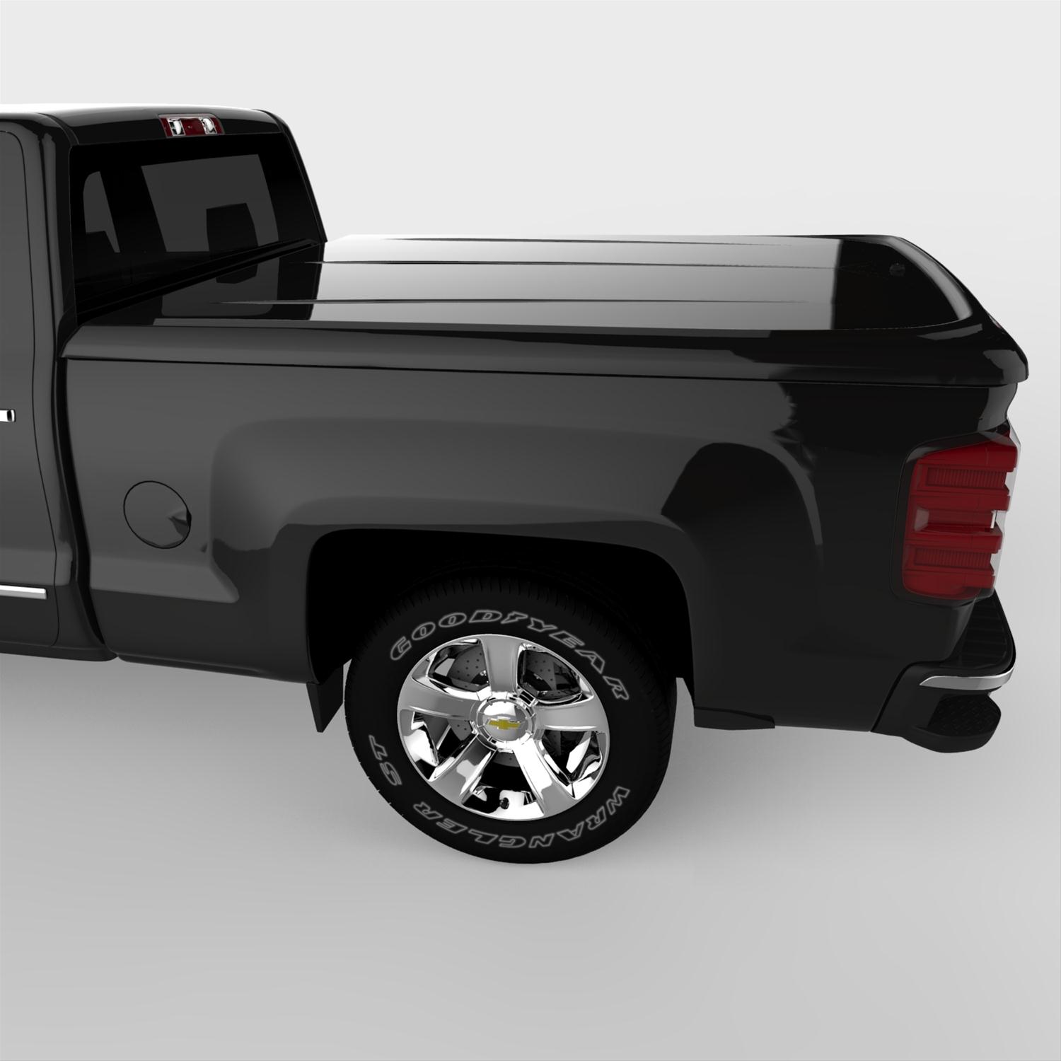 UnderCover 14-18 Chevy Silverado 1500 (19 Legacy) / 15-19 2500/3500 HD 6.5ft Lux Bed Cover - Black thumbnail 8